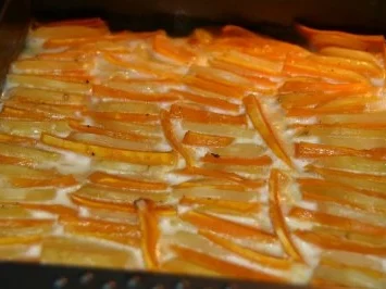 Geflügel: Entenbrust mit Kartoffel - Kürbis - Gratin - Rezept - Bild Nr. 6