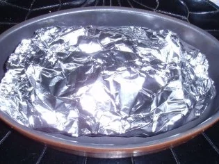 Saibling auf Gemüse in der Folie gegart mit Basmatireis - Rezept - Bild Nr. 5