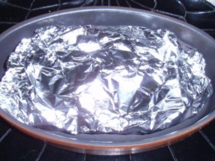 Saibling auf Gemüse in der Folie gegart mit Basmatireis - Rezept ...