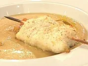 Crèmesuppe von Hülsenfrüchten mit gebackenem Kabeljau à la de Santis - Rezept