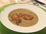 Crèmesuppe von Hülsenfrüchten mit gebackenem Kabeljau (Achim Mentzel) - Rezept