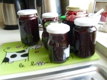 Brombeerkonfitüre  mit Lorbeer - Rezept