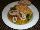 Gefülltes Putenschnitzel mit Spätzle - Rezept