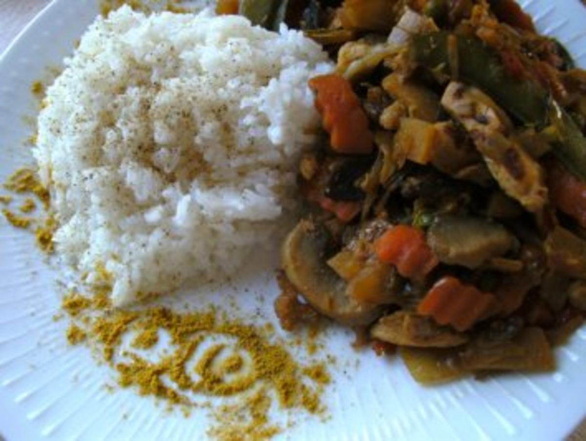 Bilder für Asia -TK- Gemüse-Pfanne mit Reis - Rezept