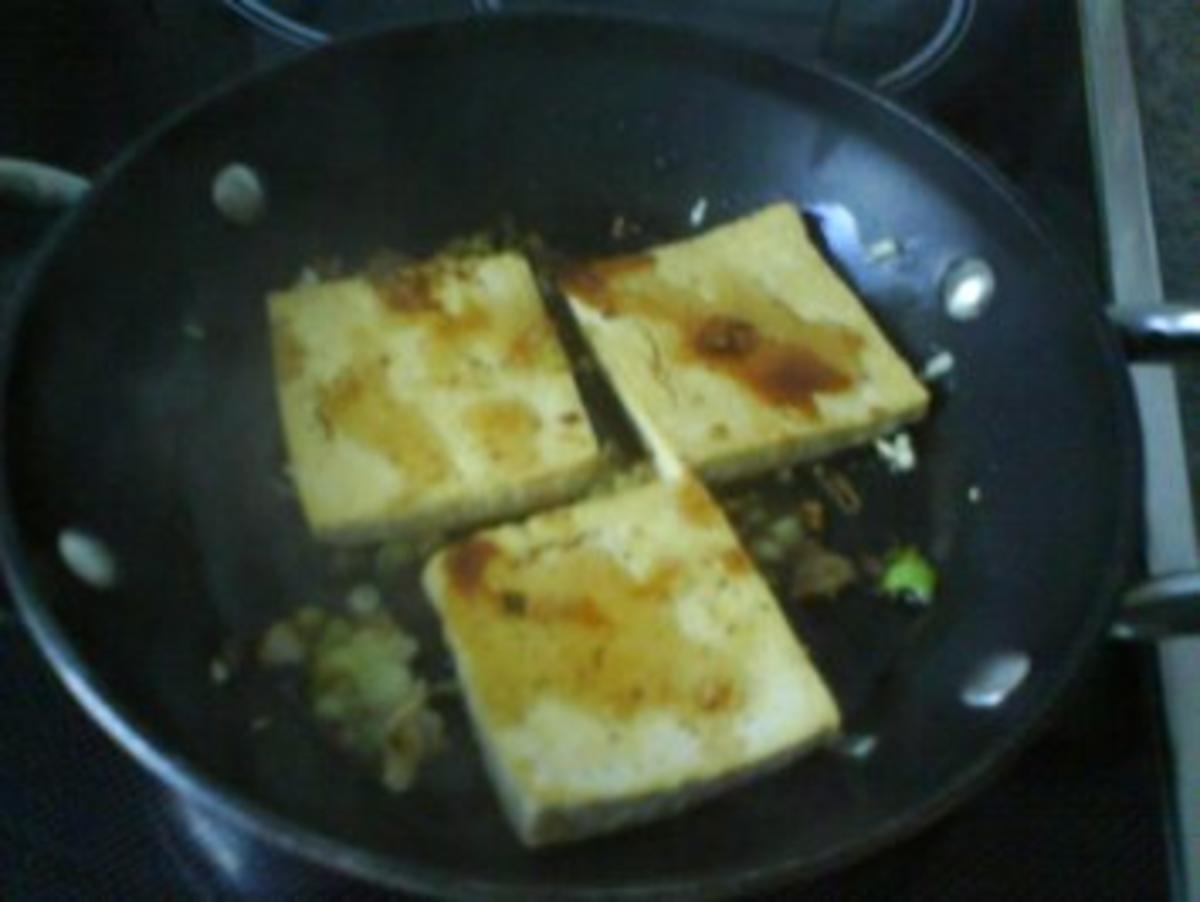 Tofu in würziger Marinade gebraten - Rezept - Bild Nr. 11