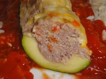 Rezept: Meine gefüllte Zucchini Meine gefüllte Zucchini - Rezept