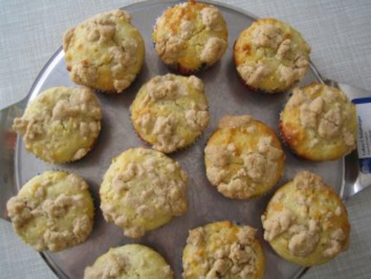 Mohn Vanille Muffins mit Zimtstreußeln Rezept kochbar de