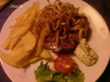 Rezept: Fleisch: Rinderfilet mit Röstzwiebeln Fleisch: Rinderfilet mit Röstzwiebeln - Rezept