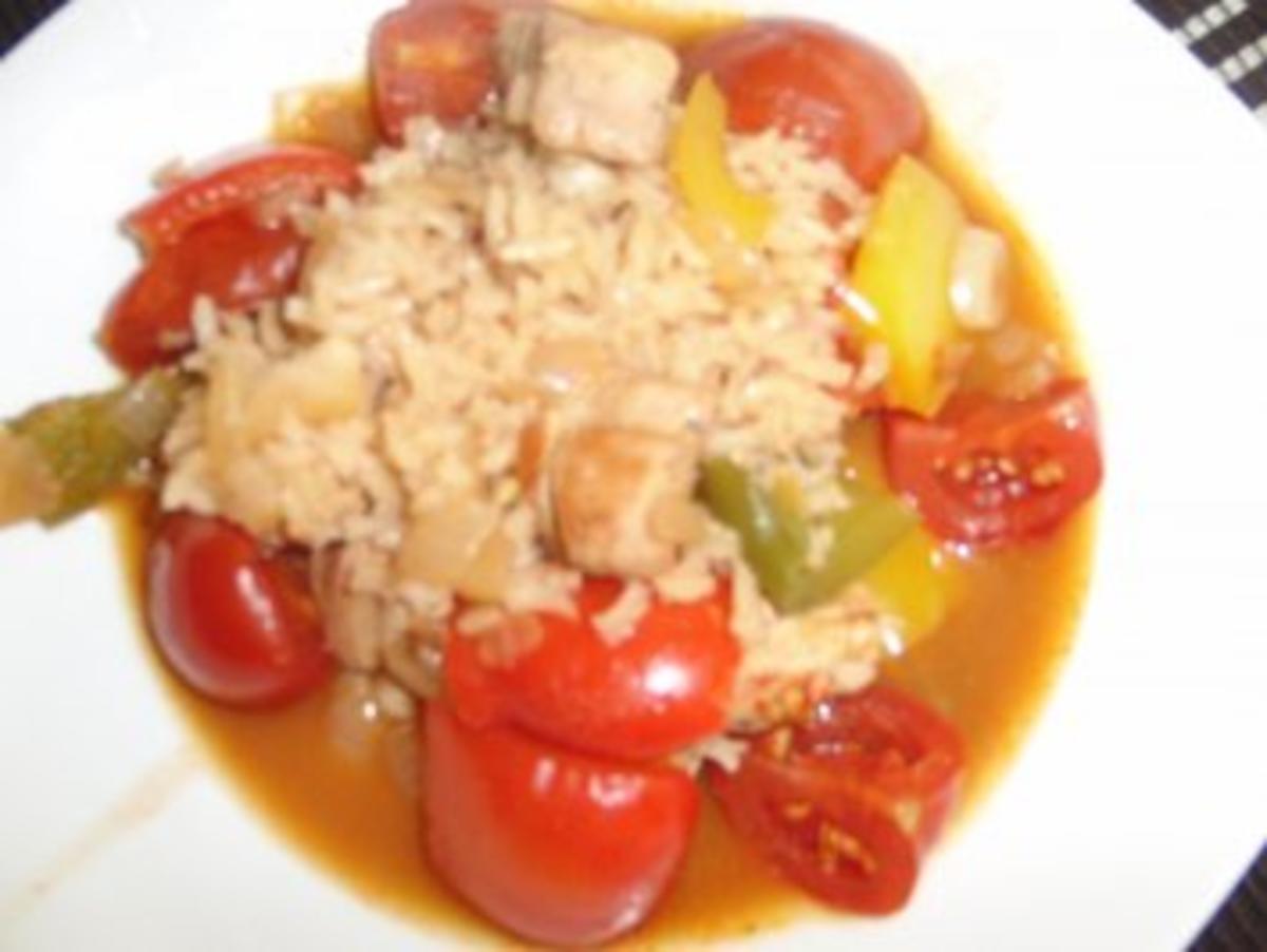 Pute : Gemüse mit Reis hilft dem Putenfleisch nicht zu verbrennen - Rezept - Bild Nr. 7