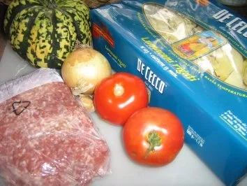 Kürbis - Hack in Muschelnudeln - Rezept - Bild Nr. 2