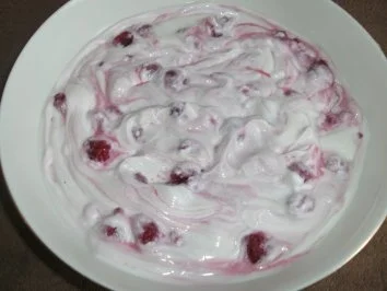 Rezept: Himbeerquark Himbeerquark - Rezept