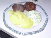 Bremsklötz met Äädäppel un Gurkeschlot - Rezept