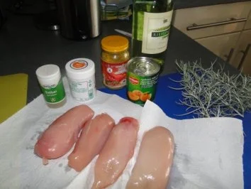 Hühnerbrüstchen in Curry-Mango-Sauce                  (Foto) - Rezept - Bild Nr. 3