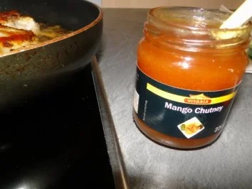 Hühnerbrüstchen in Curry-Mango-Sauce                  (Foto) - Rezept - Bild Nr. 6