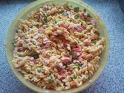 Nudelsalat (scharf) - Rezept