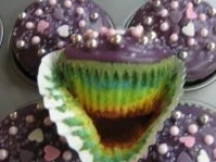 Bunte Zitronen-Muffins - Rezept