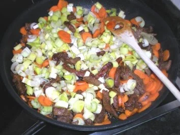 Fleisch: Rindfleischstreifen in Teriyakisauce mit Shiitakepilzen - Rezept - Bild Nr. 7