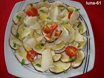 CARPACCIO DI PORCINI - Steinpilz-Carpaccio - Rezept - Bild Nr. 2