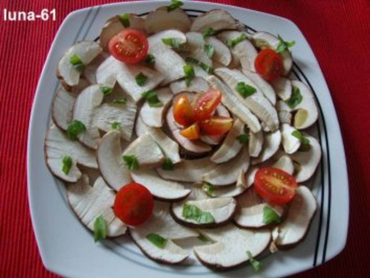 CARPACCIO DI PORCINI - Steinpilz-Carpaccio - Rezept - kochbar.de