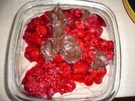 Schokoladiges Quark- Sahne- Dessert mit Himmbeeren und (glutenfreiem) Löffelbisquit - Rezept