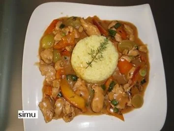 Rezept: Fruchtiges Huhn Fruchtiges Huhn - Rezept