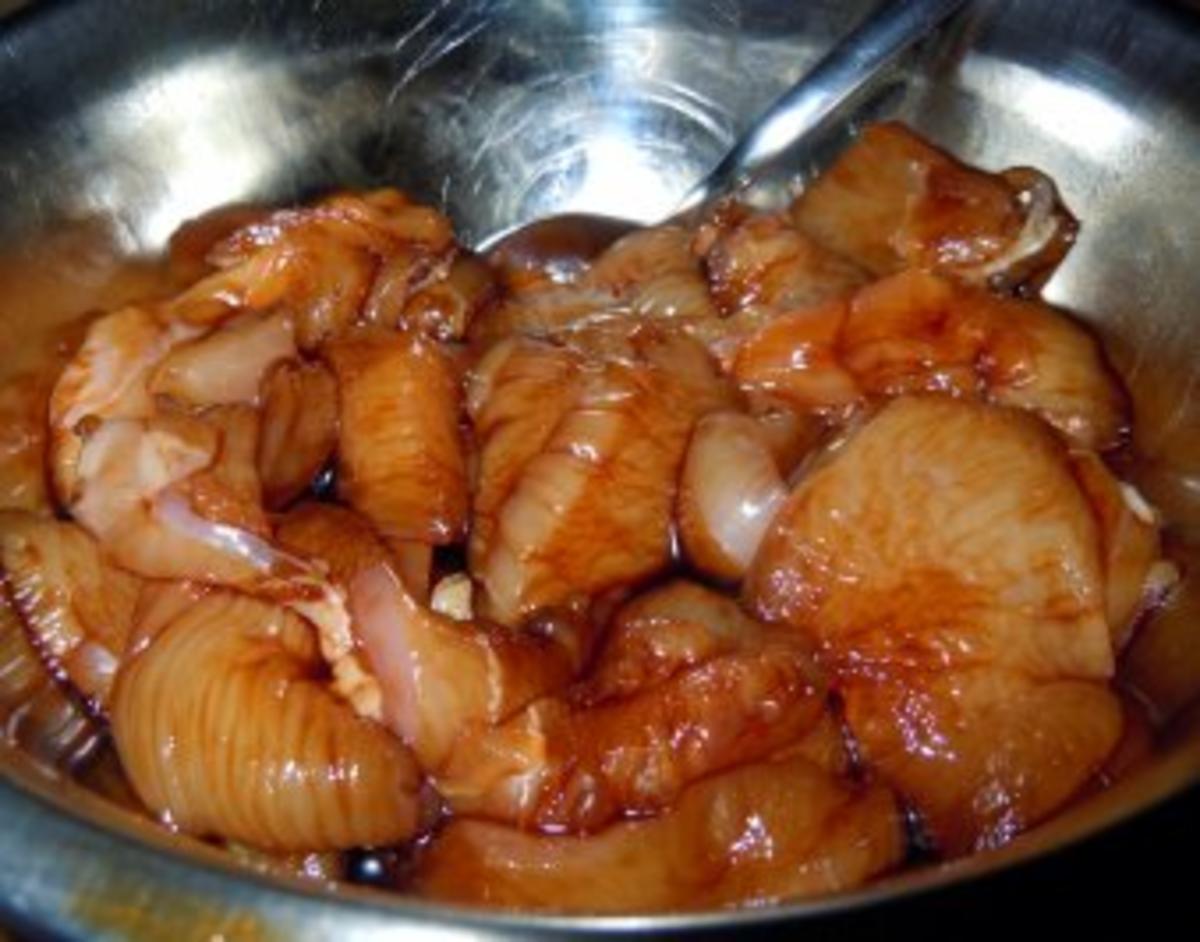 Shrimps und Hähnchen mit Bratreis - Rezept - Bild Nr. 3