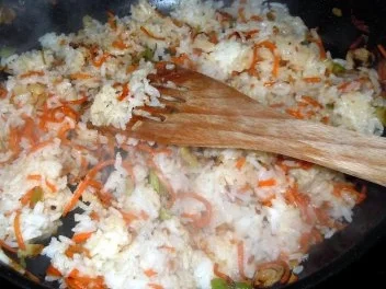 Rezept: Shrimps und Hähnchen mit Bratreis Bild Nr. 5 Shrimps und Hähnchen mit Bratreis - Rezept - Bild Nr. 5