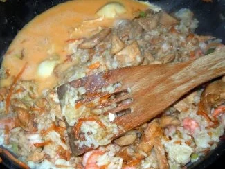 Rezept: Shrimps und Hähnchen mit Bratreis Bild Nr. 8 Shrimps und Hähnchen mit Bratreis - Rezept - Bild Nr. 8