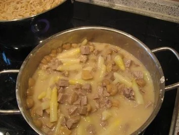 Ragout vom gekochten Kälbchen - Rezept