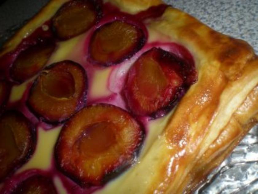 Blätterteigkuchen mit Zwetschgen im Rahmteig - einfach - von emari Blätterteigkuchen mit Zwetschgen im Rahmteig - einfach - von emari