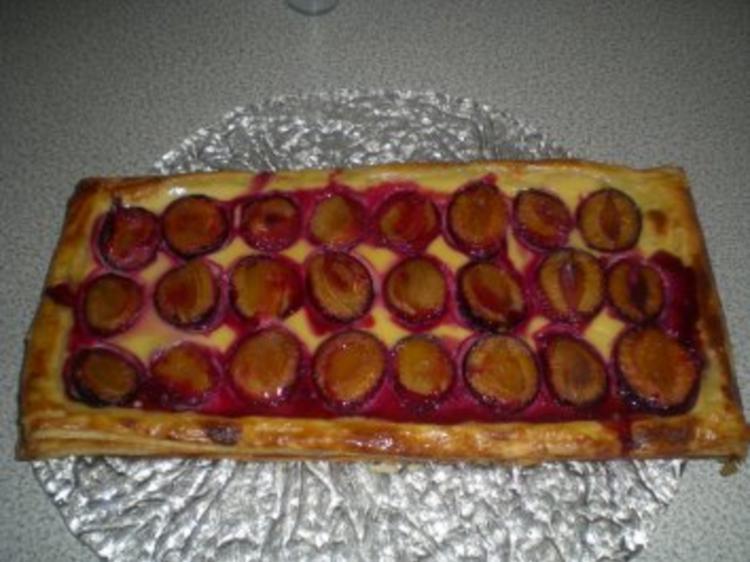 Blätterteigkuchen mit Zwetschgen im Rahmteig - einfach - von emari