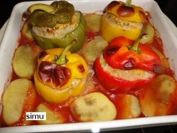 Rezept: Gefüllte Paprika Gefüllte Paprika - Rezept