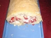 Erdbeerroulade - Rezept