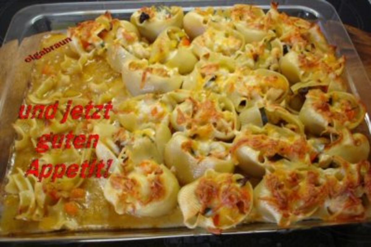 Muschelnudeln gefüllt mit Hähnchenragout - Rezept - kochbar.de Muschelnudeln gefüllt mit Hähnchenragout - Rezept - kochbar.de