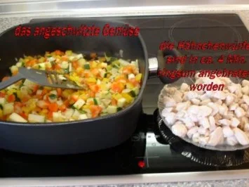 Rezept: Muschelnudeln gefüllt mit Hähnchenragout Bild Nr. 3 Muschelnudeln gefüllt mit Hähnchenragout - Rezept - Bild Nr. 3