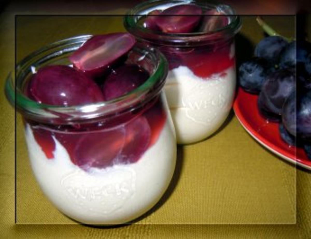 Trauben auf Vanille-Quark-Creme - Rezept - kochbar.de