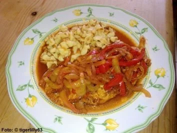 Rezept: Schnitzel "Zigeuner-Art" Bild Nr. 3 Schnitzel "Zigeuner-Art" - Rezept - Bild Nr. 3