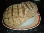 Bauernspeck mit Kürbisbrot - Rezept