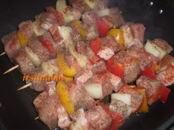 Bunte Fleischspieße  - Rezept - Bild Nr. 5