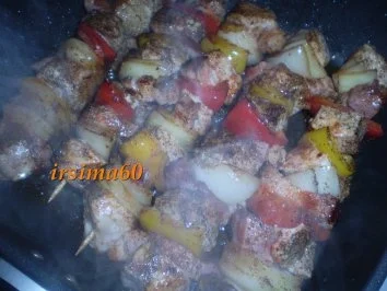 Bunte Fleischspieße  - Rezept - Bild Nr. 6