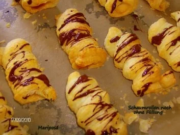 Schaumrollen mit Amaretto-Sahne-Füllung - Rezept - Bild Nr. 11