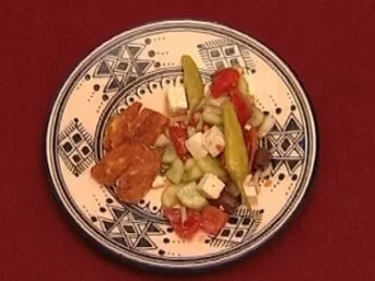 Halloumi me tomates kai Choriatiki (Dieter Landuris) - Rezept