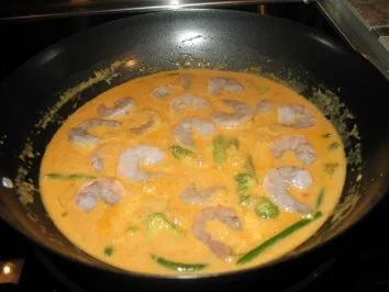 Rezept: Thai Shrimps in roter Currysosse Bild Nr. 4 Thai Shrimps in roter Currysosse - Rezept - Bild Nr. 4