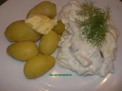 Fisch:   HERINGSSTIPP an Sahnejoghurt - Rezept