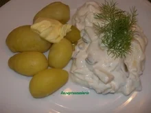 Fisch:   HERINGSSTIPP an Sahnejoghurt - Rezept