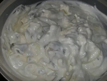 Fisch:   HERINGSSTIPP an Sahnejoghurt - Rezept - Bild Nr. 3