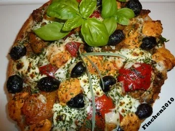 Rezept: Die schnelle Fladen-Pizza Die schnelle Fladen-Pizza - Rezept