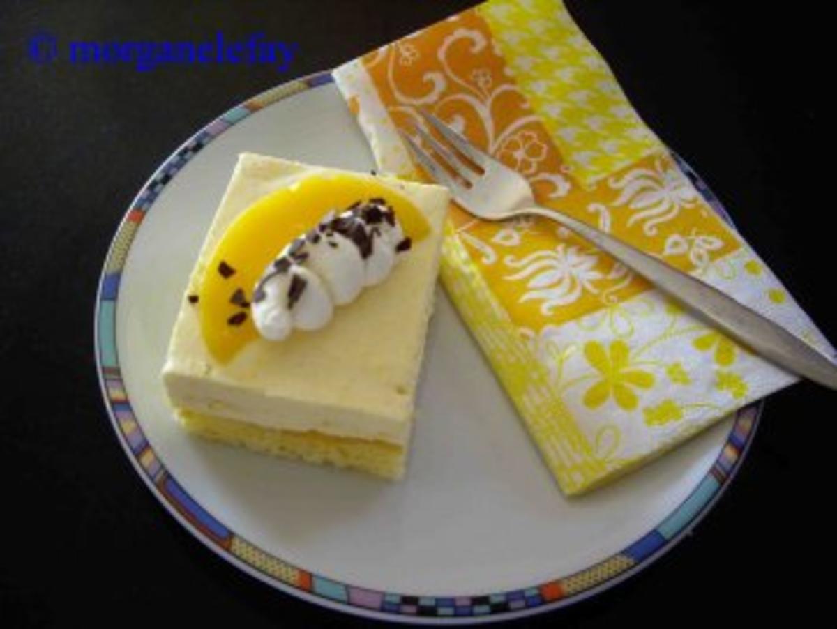 Bilder für Pfirsich-Sahne-Schnitte - Rezept