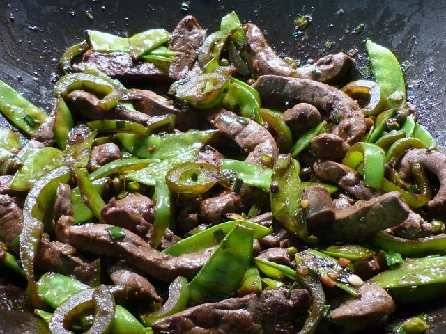 Rezept: Kalbsleber-Gemüsepfanne japanisch Kalbsleber-Gemüsepfanne japanisch - Rezept