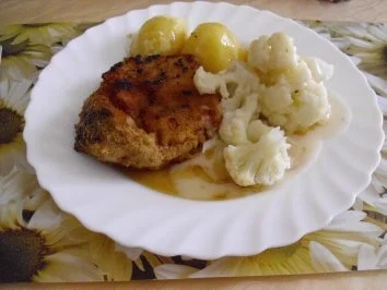 Rezept: Koteletts mit Blumenkohl Koteletts mit Blumenkohl - Rezept